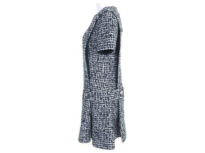 Wollkleid Louis Vuitton Schwarz Weiß - vista 6