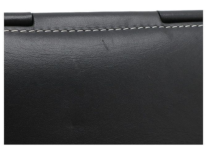 Borsa a Spalla in Pelle Loewe Gate Anagram Nero - vista 4