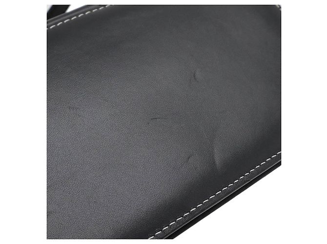 Borsa a Spalla in Pelle Loewe Gate Anagram Nero - vista 5