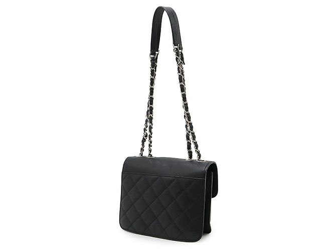Timeless Borsa a Spalla in Pelle di Vitello Chanel Coco Mark Nero - vista 2