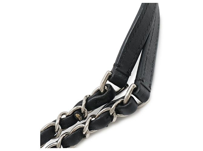 Timeless Borsa a Spalla in Pelle di Vitello Chanel Coco Mark Nero - vista 5