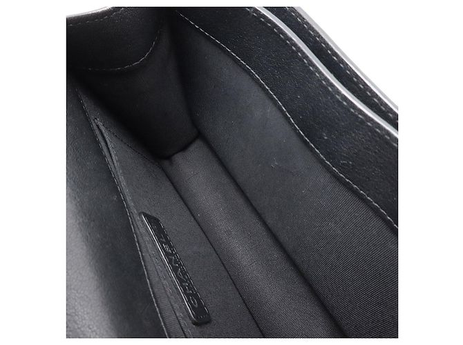 Timeless Borsa a Spalla in Pelle di Vitello Chanel Coco Mark Nero - vista 6
