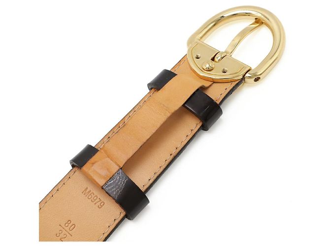 Cinturón de cuero Monogram Vernis de Louis Vuitton Burdeos Púrpura - vista 4