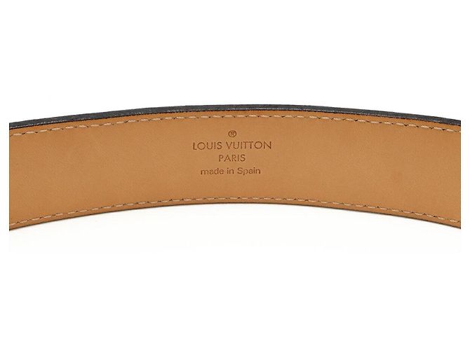 Cinturón de cuero Monogram Vernis de Louis Vuitton Burdeos Púrpura - vista 8