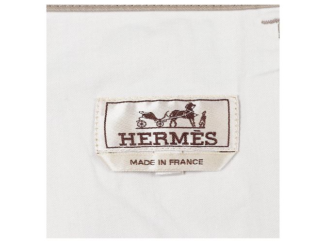 Hermès Jeans dritti in cotone Hermes
Pantaloni Beige - vista 3