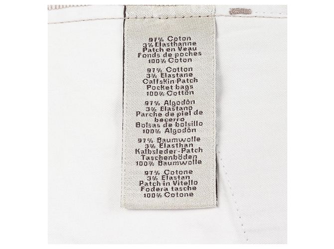 Hermès Jeans dritti in cotone Hermes
Pantaloni Beige - vista 4