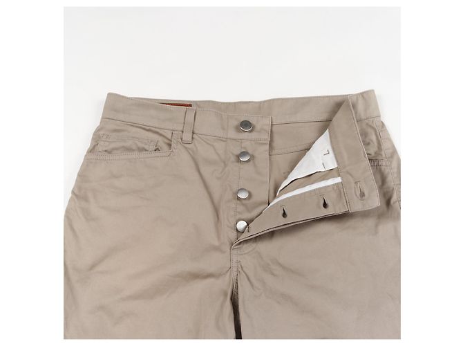 Hermès Jeans dritti in cotone Hermes
Pantaloni Beige - vista 5