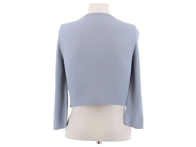 Alaïa Cardigan in Blau mit Knöpfen - Ansicht 2