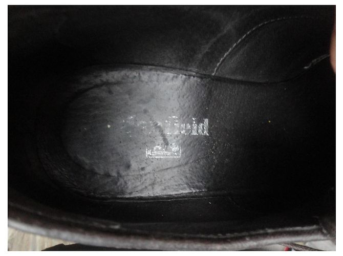 Autre Marque Manfield Richelieu Scarpe Stringate in Pelle Marrone Scuro - vista 7