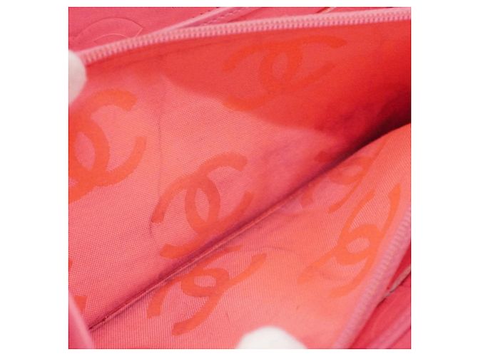 Chanel Cambon Langer Geldbeutel aus schwarzem Lammleder - Ansicht 10