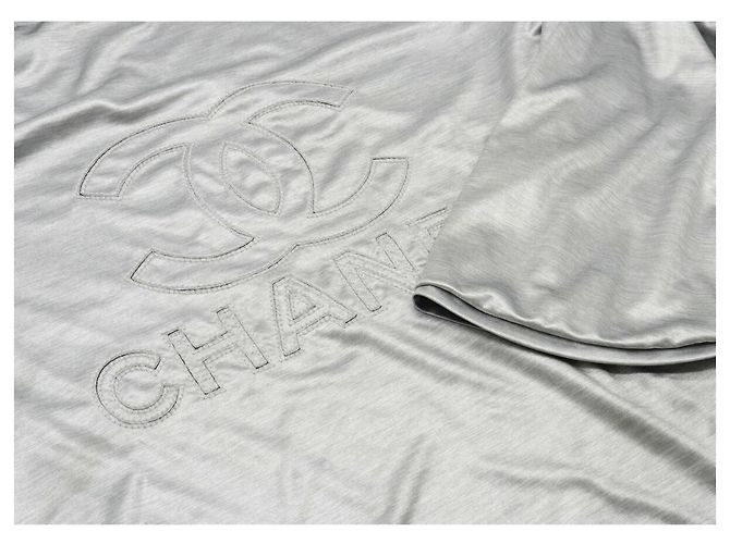 Timeless Chanel Logo Polyester Top Silber - Ansicht 4