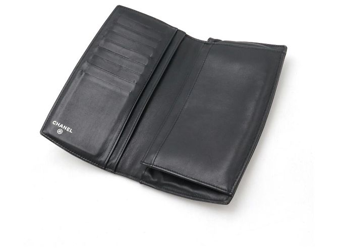 Timeless Cartera larga de piel patentada Chanel Make Up Negro - vista 4