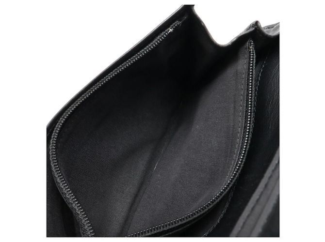 Timeless Cartera larga de piel patentada Chanel Make Up Negro - vista 6