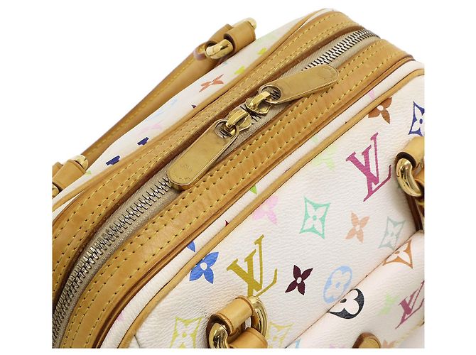 Louis Vuitton Priscilla Monogramm Mehrfarben Handtasche Weiß - Ansicht 5