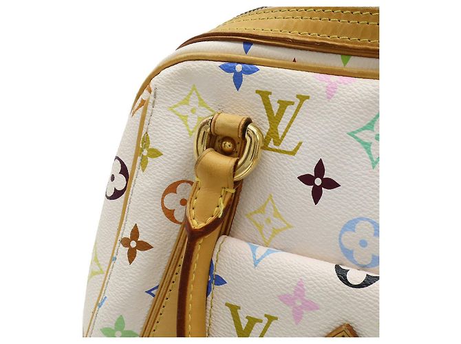 Louis Vuitton Priscilla Monogramm Mehrfarben Handtasche Weiß - Ansicht 7