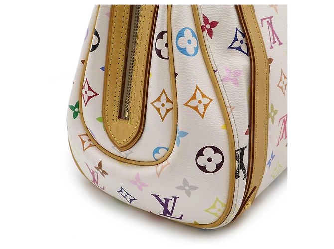 Louis Vuitton Priscilla Monogramm Mehrfarben Handtasche Weiß - Ansicht 8