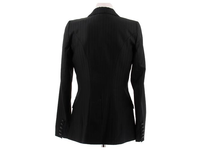 Barbara Bui Blazer negro entallado de algodón - vista 2