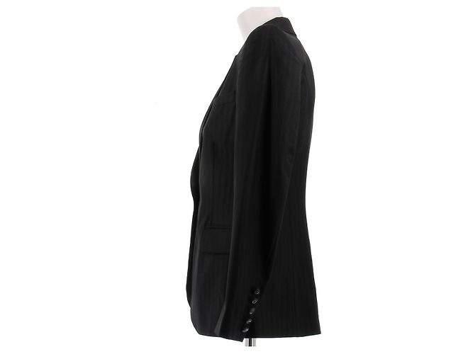 Barbara Bui Blazer negro entallado de algodón - vista 4