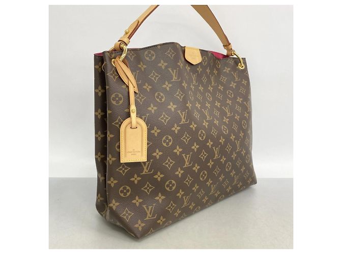 Borsa a Spalla Graceful MM Monogramma Louis Vuitton Marrone Rosa - vista 2