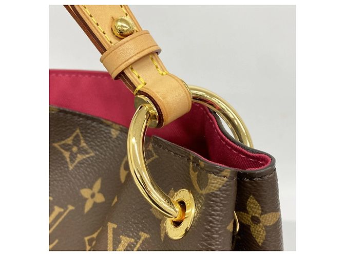 Borsa a Spalla Graceful MM Monogramma Louis Vuitton Marrone Rosa - vista 7