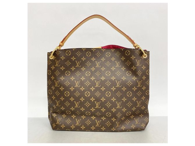 Borsa a Spalla Graceful MM Monogramma Louis Vuitton Marrone Rosa - vista 9