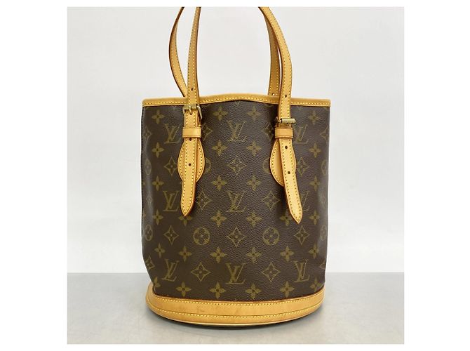 Borsa Tote Bucket PM Monogram Louis Vuitton Marrone - vista 12