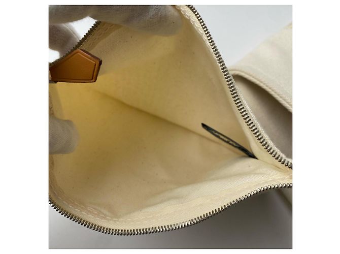 Hermès Cannes MM Canvas Tote Bag mit Pouch Roh - Ansicht 11