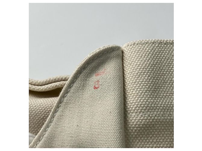Hermès Cannes MM Canvas Tote Bag mit Pouch Roh - Ansicht 20