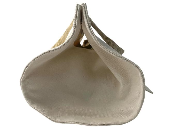 Hermès Cannes MM Canvas Tote Bag mit Pouch Roh - Ansicht 4
