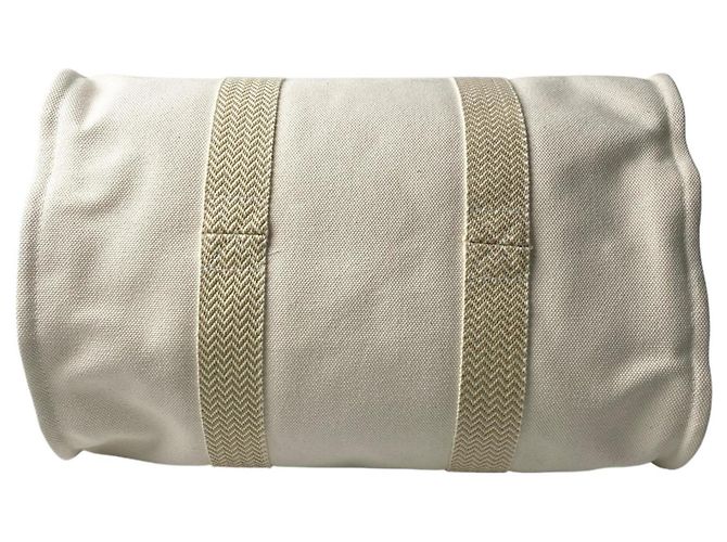 Hermès Cannes MM Canvas Tote Bag mit Pouch Roh - Ansicht 6