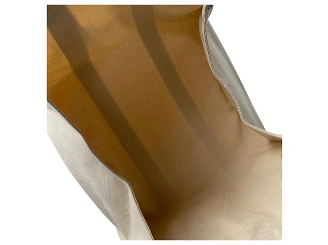 Hermès Cannes MM Canvas Tote Bag mit Pouch Roh - Ansicht 8