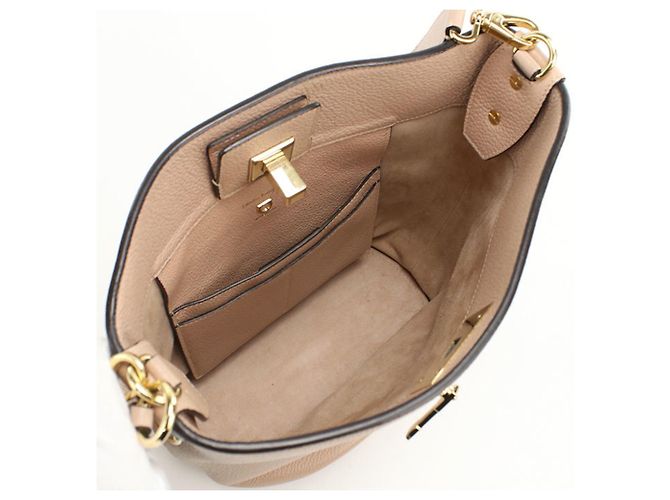 Borsa a Spalla Gancini Salvatore Ferragamo Beige - vista 3