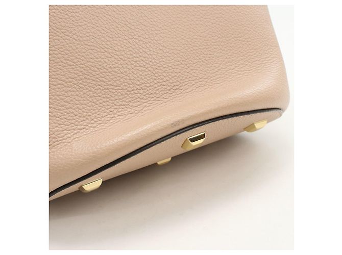 Borsa a Spalla Gancini Salvatore Ferragamo Beige - vista 5