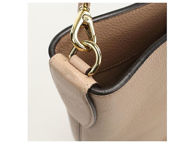 Borsa a Spalla Gancini Salvatore Ferragamo Beige - vista 7