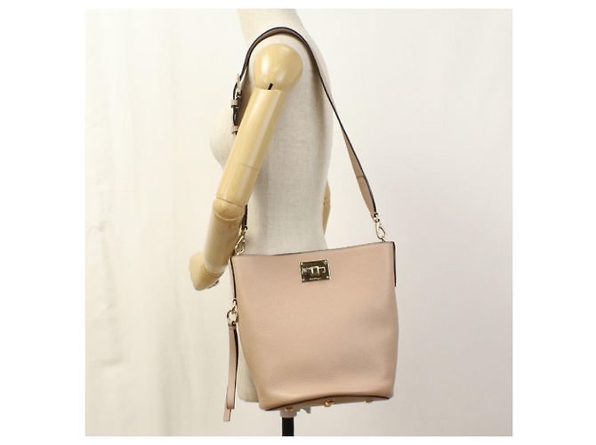 Borsa a Spalla Gancini Salvatore Ferragamo Beige - vista 9
