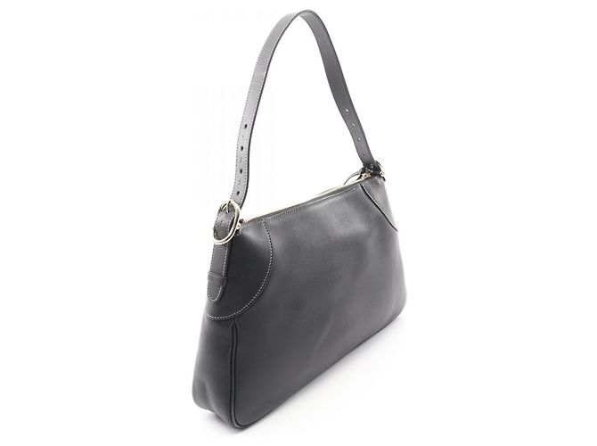 Borsa a spalla media Gucci GG Emblem in pelle nera Nero - vista 2