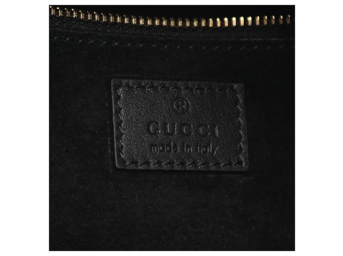Borsa a spalla media Gucci GG Emblem in pelle nera Nero - vista 4