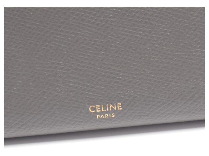 Céline Billetera bi-fold larga gris Celine Castaño - vista 4