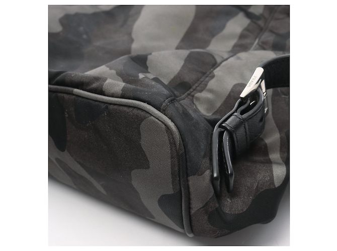 Saffiano Zaino/borsa a mano da uomo Prada Multicolore Verde - vista 6