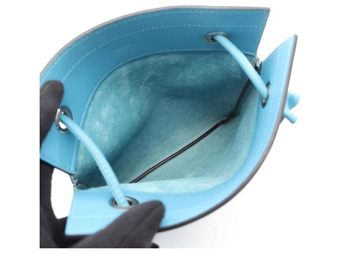 Hermès Aline Mini Schultertasche in Blau - Ansicht 3