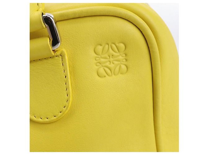 Borsa Loewe Amazona 75 Anagramma 2 in 1 Giallo - vista 6