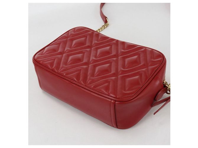 Borsa a spalla in pelle rossa Miu Miu Rosso - vista 2