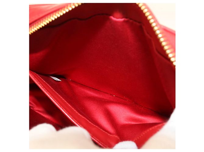 Borsa a spalla in pelle rossa Miu Miu Rosso - vista 5