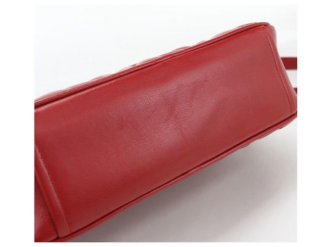 Borsa a spalla in pelle rossa Miu Miu Rosso - vista 6
