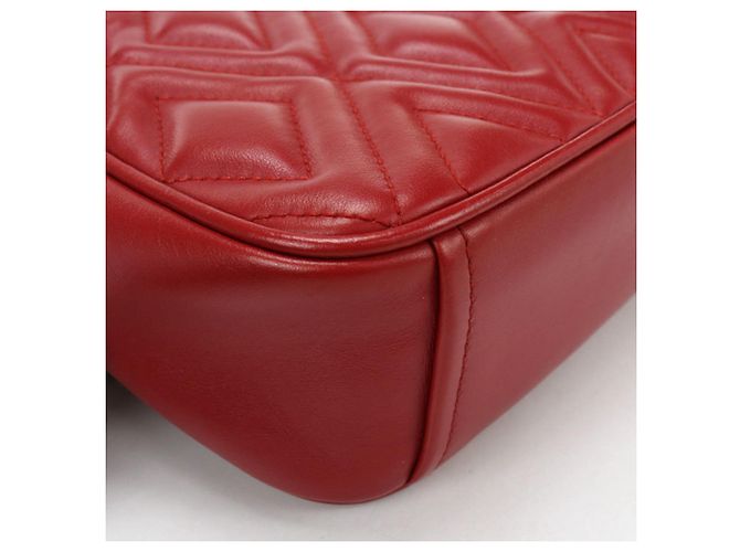 Borsa a spalla in pelle rossa Miu Miu Rosso - vista 7