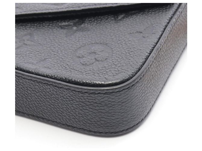 Borsa a Spalla Felicie Pochette Louis Vuitton Nero - vista 7