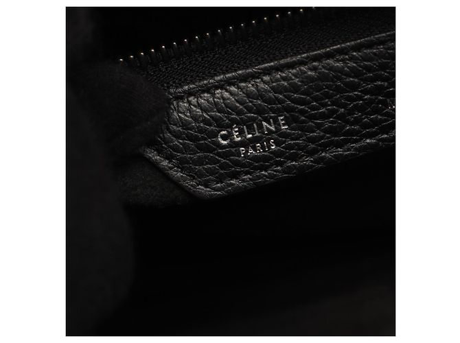 Céline Borsa Tote Micro Shopper Celine Luggage Nero - vista 4