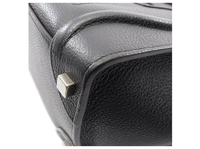 Céline Borsa Tote Micro Shopper Celine Luggage Nero - vista 5