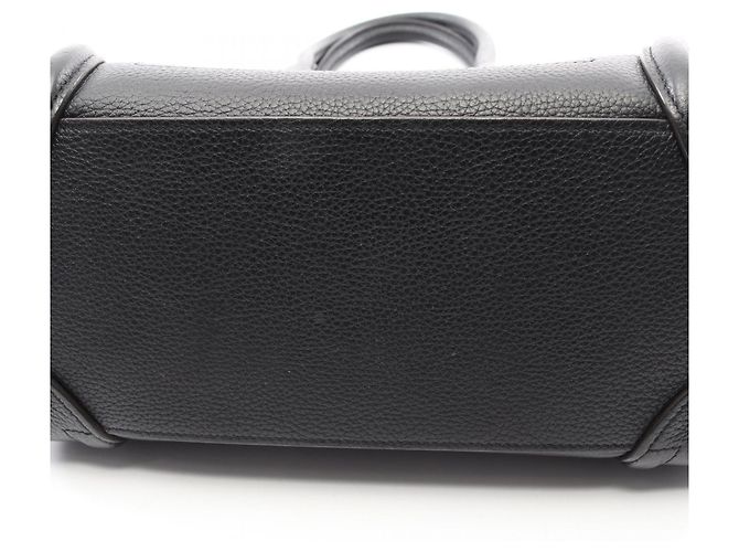 Céline Borsa Tote Micro Shopper Celine Luggage Nero - vista 6