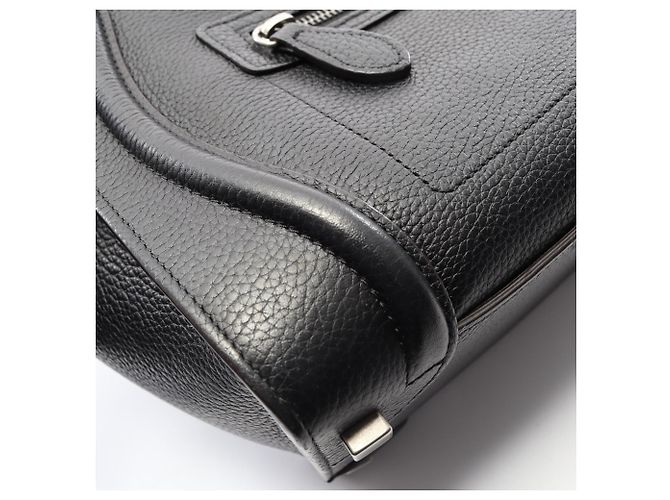 Céline Borsa Tote Micro Shopper Celine Luggage Nero - vista 7
